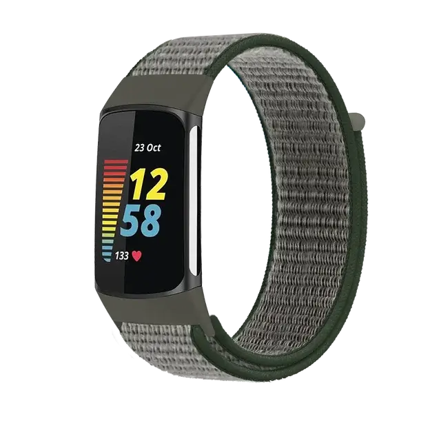 Fitbit Charge 5 6 Nylon Velcro Band - Durable Comfortable Strap BandsCo Straps