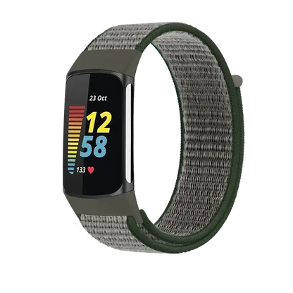 Fitbit Charge 5 6 Nylon Velcro Band - Durable Comfortable Strap BandsCo Straps