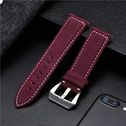 Samsung Galaxy Watch Leather Band - Classic Genuine Design BandsCo Straps