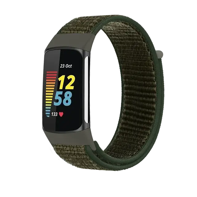 Fitbit Charge 5 6 Nylon Velcro Band - Durable Comfortable Strap BandsCo Straps