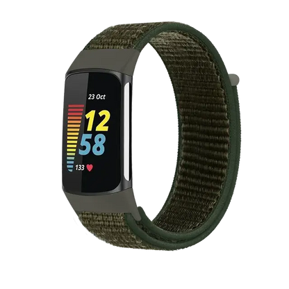 Fitbit Charge 5 6 Nylon Velcro Band - Durable Comfortable Strap BandsCo Straps