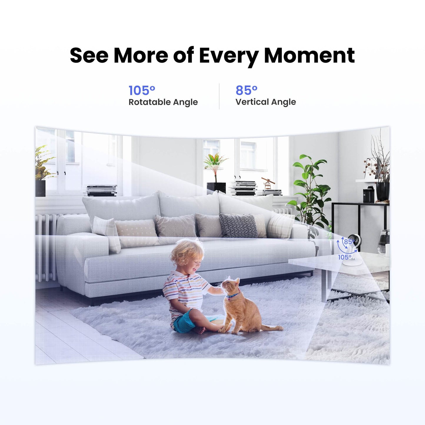 3MP Wireless Smart AI Home Security Camera – Two-Way Audio, Motion Detection, Night Vision DailySale