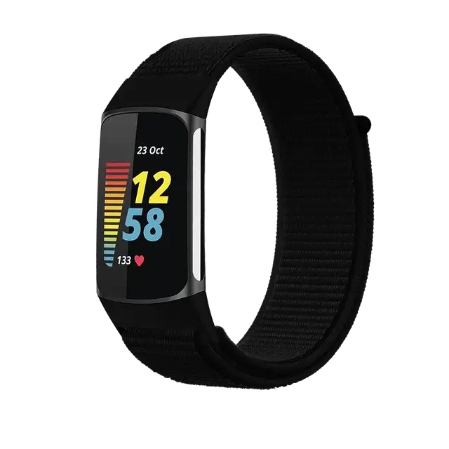 Fitbit Charge 5 6 Nylon Velcro Band - Durable Comfortable Strap BandsCo Straps