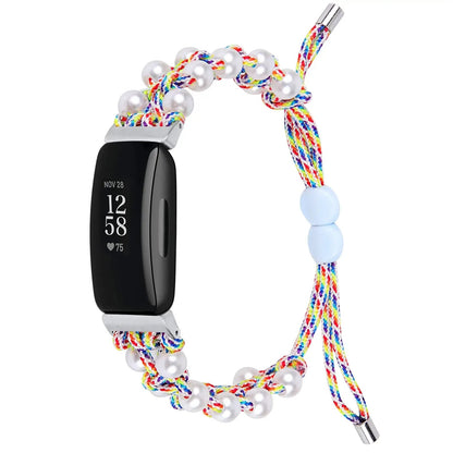 Fitbit Inspire 3, 2, 1, HR Braided Bead Band - Stylish Strap BandsCo Straps