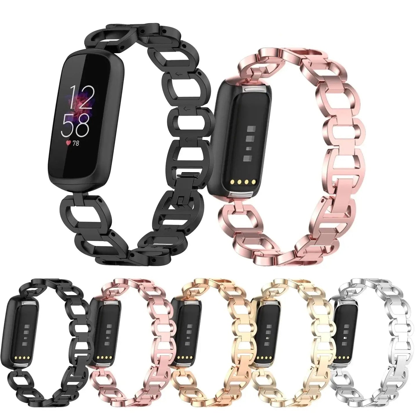 Stainless Steel Fitbit Luxe Band - Sleek Premium Design BandsCo Straps
