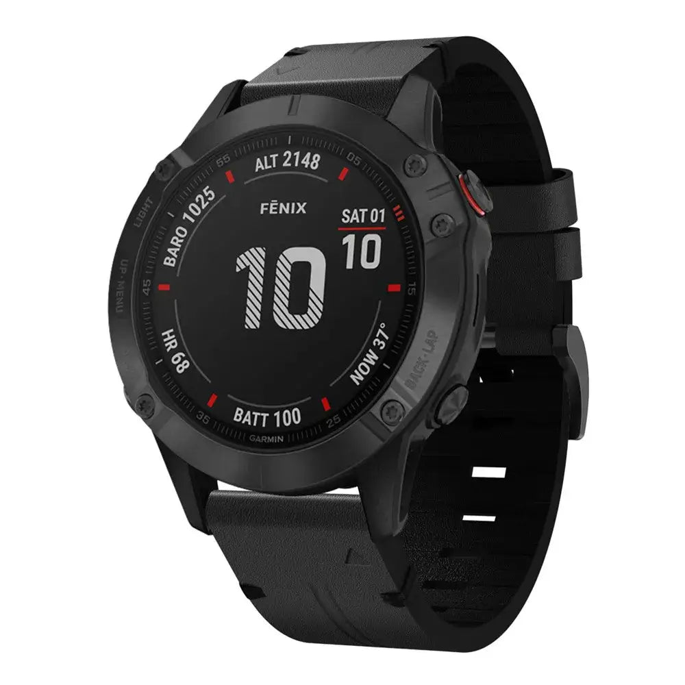 Garmin Soft Leather Band - QuickFit Stylish Upgrade BandsCo Straps