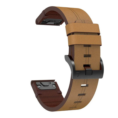 Garmin Soft Leather Band - QuickFit Stylish Upgrade BandsCo Straps