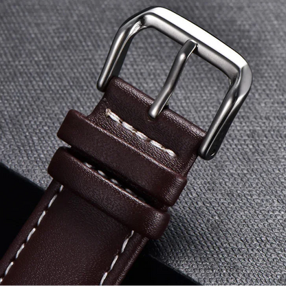 Motorola Moto Watch Band, Soft Calfskin Leather Strap, Steel Buckle BandsCo Straps