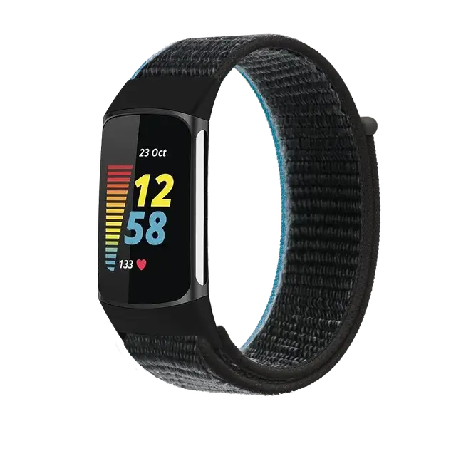 Fitbit Charge 5 6 Nylon Velcro Band - Durable Comfortable Strap BandsCo Straps