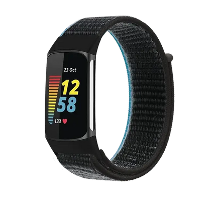 Fitbit Charge 5 6 Nylon Velcro Band - Durable Comfortable Strap BandsCo Straps