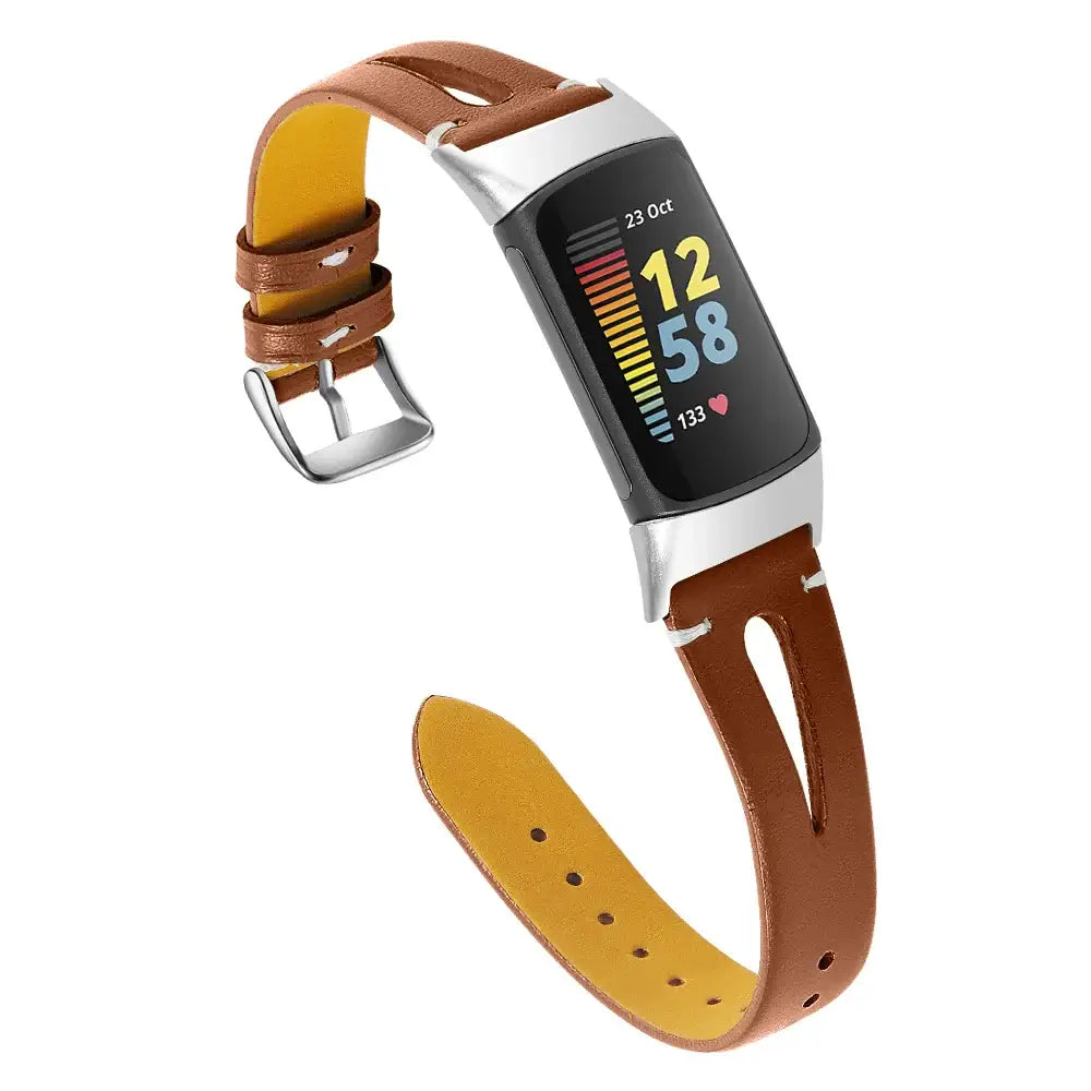 Fitbit Charge 5 6 Leather Band - Stylish Durable Accessory BandsCo Straps