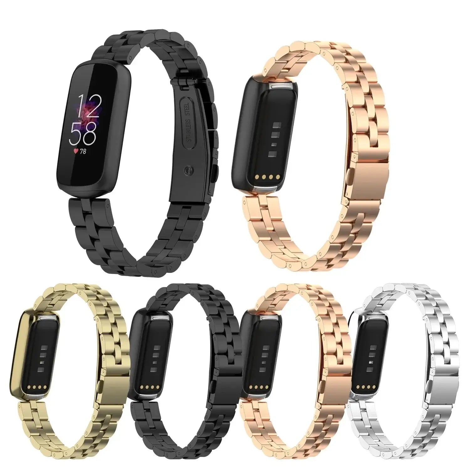 Stainless Steel Fitbit Luxe Band - Sleek Luxury Design BandsCo Straps
