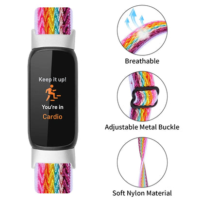Fitbit Luxe Elastic Nylon Band - Braided and Comfortable BandsCo Straps