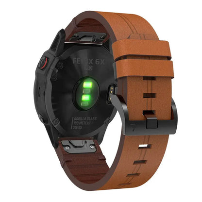 Garmin Soft Leather Band - QuickFit Stylish Upgrade BandsCo Straps