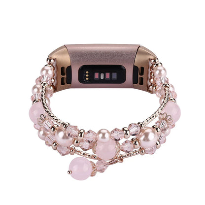 Fitbit Charge 6, 5, 4, 3, Fashion Beaded Strap BandsCo Straps