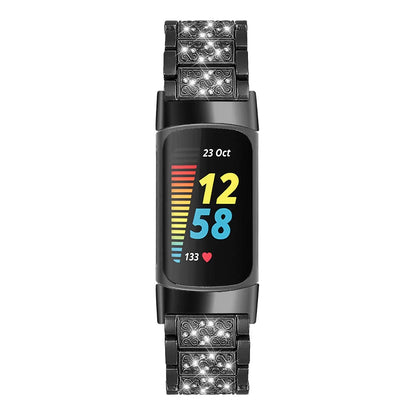 Fitbit Charge 6, 5, 4, 3 Metal Band Luxury Rhinestone Strap BandsCo Straps