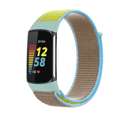 Fitbit Charge 5 6 Nylon Velcro Band - Durable Comfortable Strap BandsCo Straps
