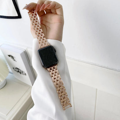 Apple Watch Stainless Steel Band - Luxury Diamond Design BandsCo Straps