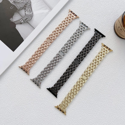 Apple Watch Stainless Steel Band - Luxury Diamond Design BandsCo Straps