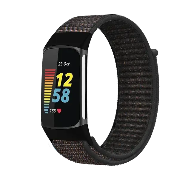Fitbit Charge 5 6 Nylon Velcro Band - Durable Comfortable Strap BandsCo Straps
