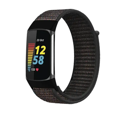 Fitbit Charge 5 6 Nylon Velcro Band - Durable Comfortable Strap BandsCo Straps