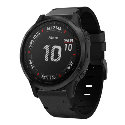 Garmin Soft Leather Band - QuickFit Stylish Upgrade BandsCo Straps