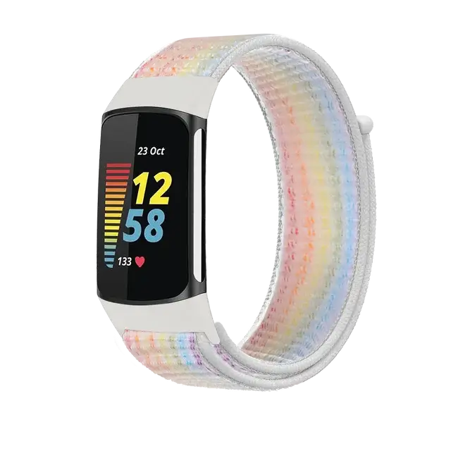 Fitbit Charge 5 6 Nylon Velcro Band - Durable Comfortable Strap BandsCo Straps
