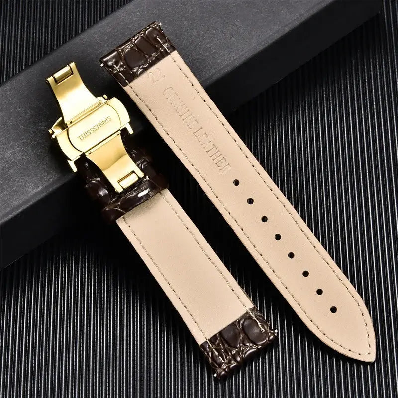 Ticwatch Crocodile Pattern Leather Band - Rugged and Durable BandsCo Straps
