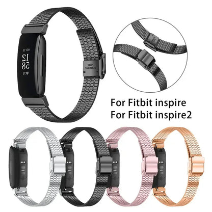Fitbit Inspire 2, 1  Steel Band - Durable Metal Strap BandsCo Straps