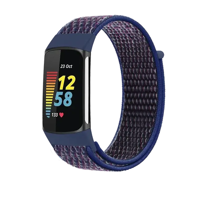 Fitbit Charge 5 6 Nylon Velcro Band - Durable Comfortable Strap BandsCo Straps
