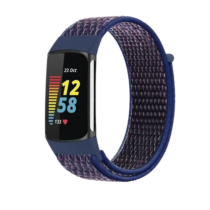 Fitbit Charge 5 6 Nylon Velcro Band - Durable Comfortable Strap BandsCo Straps