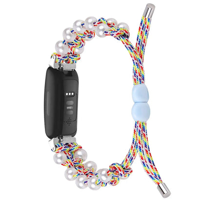 Fitbit Inspire 3, 2, 1, HR Braided Bead Band - Stylish Strap BandsCo Straps