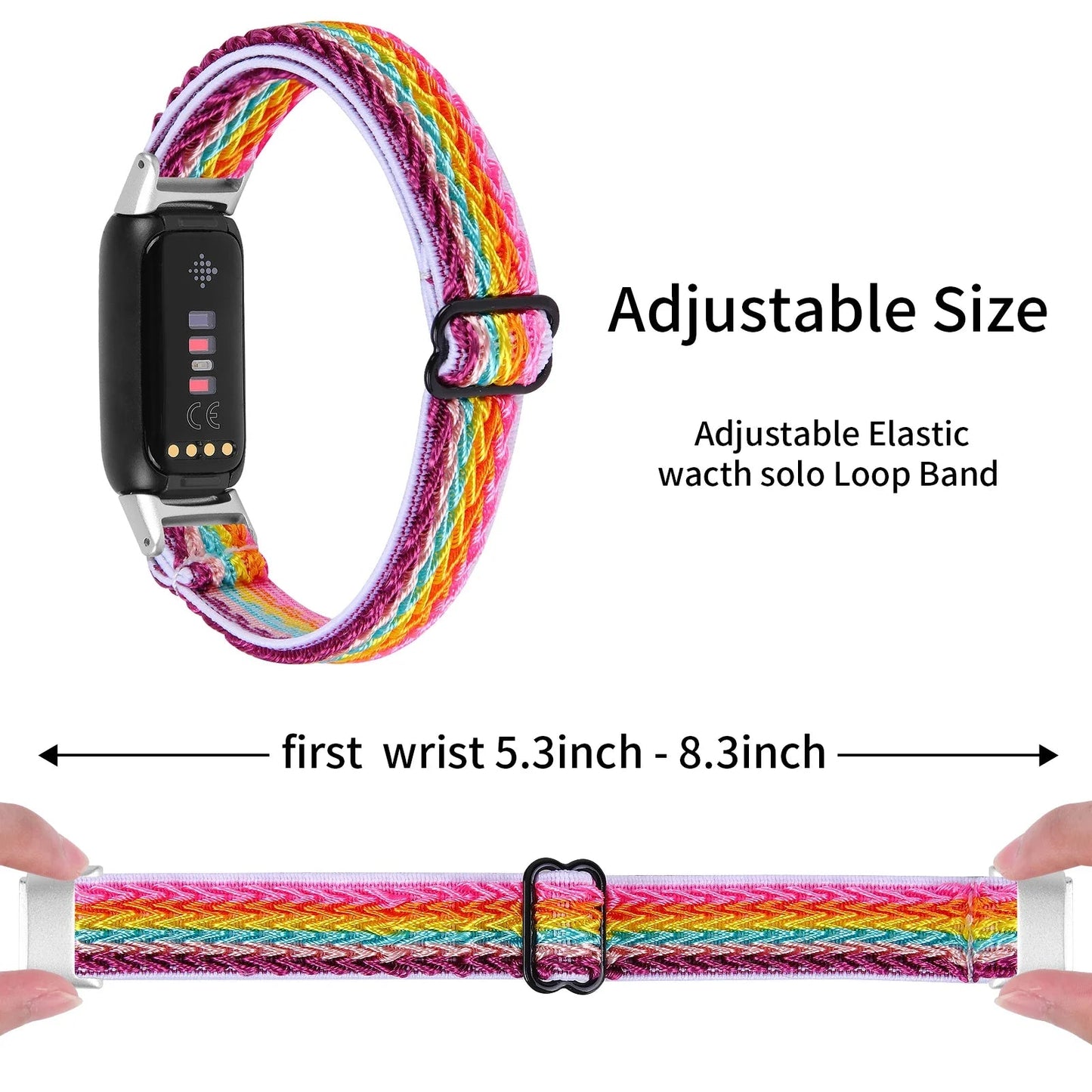 Fitbit Luxe Elastic Nylon Band - Braided and Comfortable BandsCo Straps