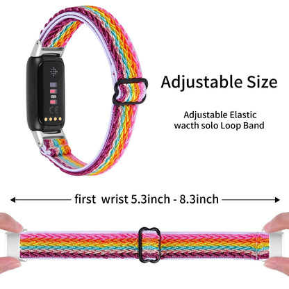 Fitbit Luxe Elastic Nylon Band - Braided and Comfortable BandsCo Straps