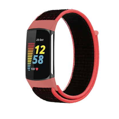 Fitbit Charge 5 6 Nylon Velcro Band - Durable Comfortable Strap BandsCo Straps