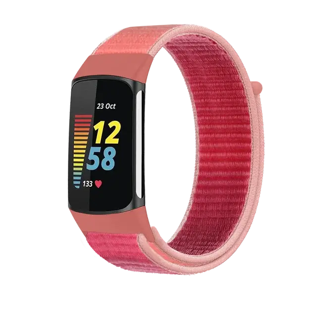 Fitbit Charge 5 6 Nylon Velcro Band - Durable Comfortable Strap BandsCo Straps