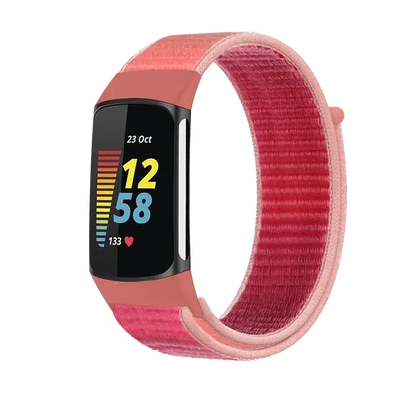Fitbit Charge 5 6 Nylon Velcro Band - Durable Comfortable Strap BandsCo Straps