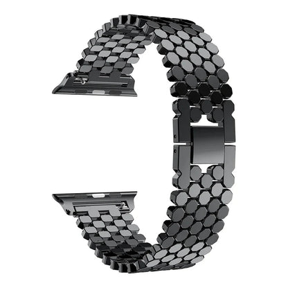 Apple Watch Stainless Steel Strap - Sleek Fish-Scale Design BandsCo Straps