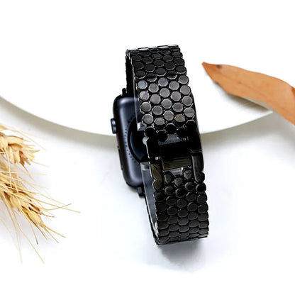 Apple Watch Stainless Steel Strap - Sleek Fish-Scale Design BandsCo Straps