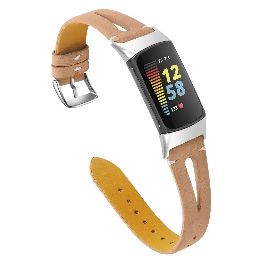Fitbit Charge 5 6 Leather Band - Stylish Durable Accessory BandsCo Straps