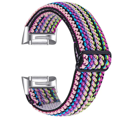 Fitbit Charge 6 5 Nylon Strap - Elastic Sport Fabric Design BandsCo Straps
