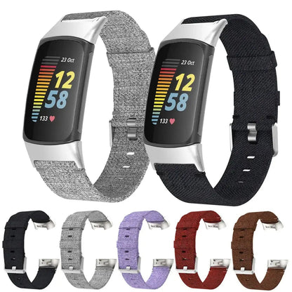 Fitbit Charge 5 6 Nylon Band - Durable Comfortable Strap BandsCo Straps