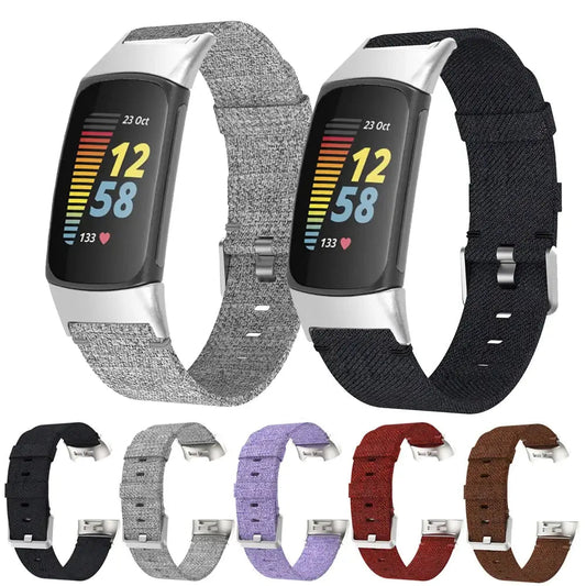 Fitbit Charge 5 6 Nylon Band - Durable Comfortable Strap BandsCo Straps