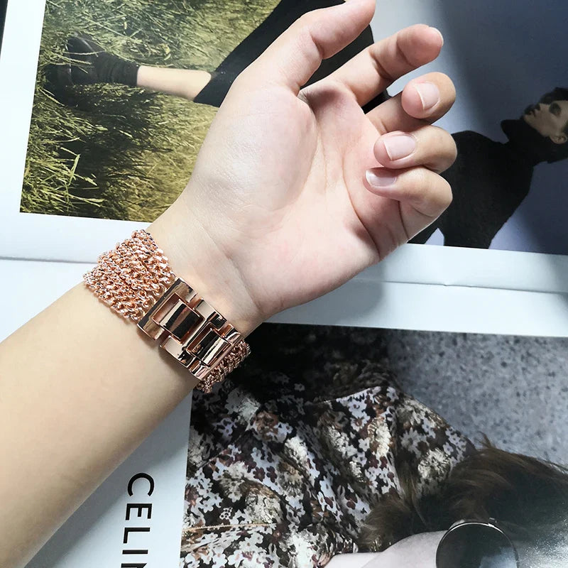 Apple Watch Stainless Steel Band Strap Chain Link Design BandsCo Straps