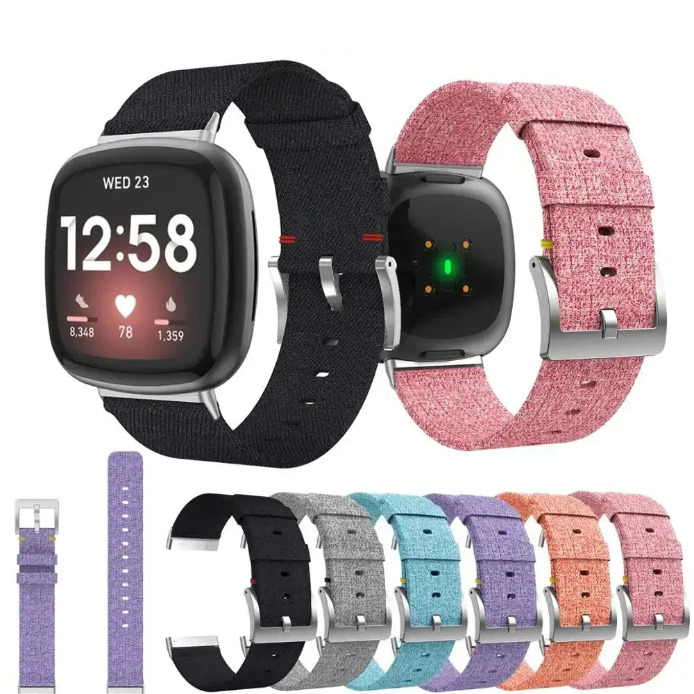 Fitbit Versa & Sense Nylon Band - Comfortable Durable Style BandsCo Straps