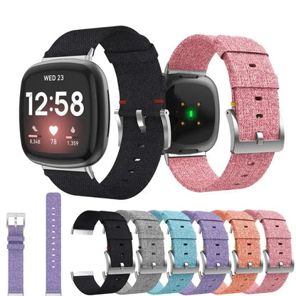Fitbit Versa & Sense Nylon Band - Comfortable Durable Style BandsCo Straps