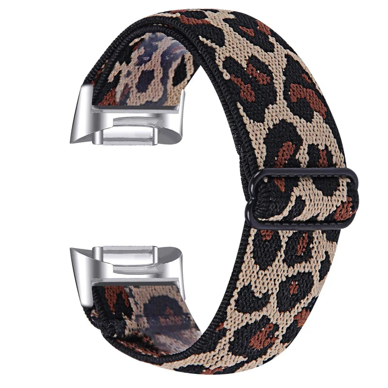 Fitbit Charge 6 5 Nylon Strap - Elastic Sport Fabric Design BandsCo Straps