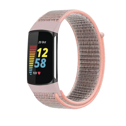 Fitbit Charge 5 6 Nylon Velcro Band - Durable Comfortable Strap BandsCo Straps