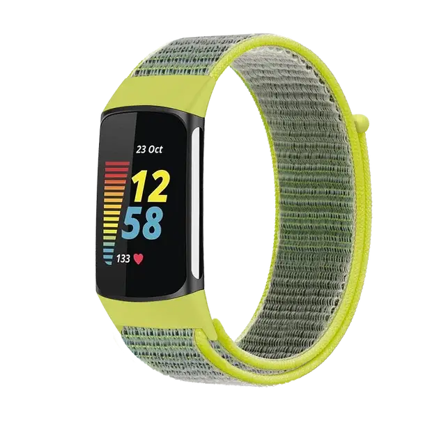 Fitbit Charge 5 6 Nylon Velcro Band - Durable Comfortable Strap BandsCo Straps
