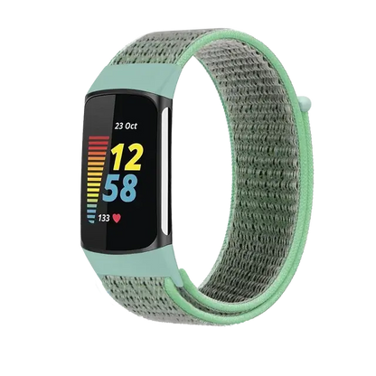 Fitbit Charge 5 6 Nylon Velcro Band - Durable Comfortable Strap BandsCo Straps